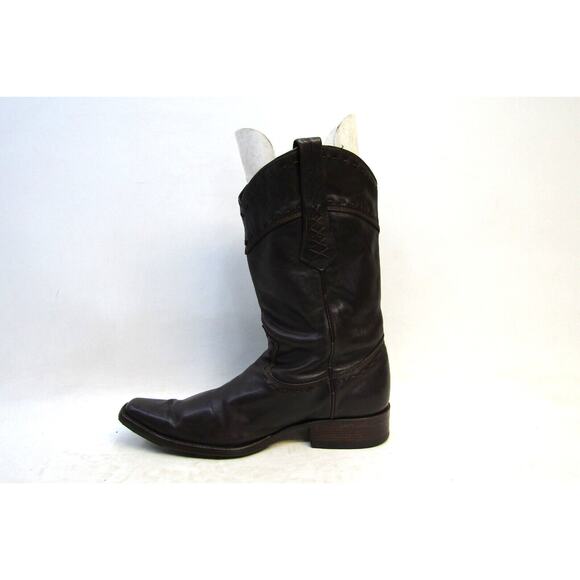 Cuadra Mens Size 9.5 D Brown Leather Buck Stitch Cowboy Western Boots main image 10